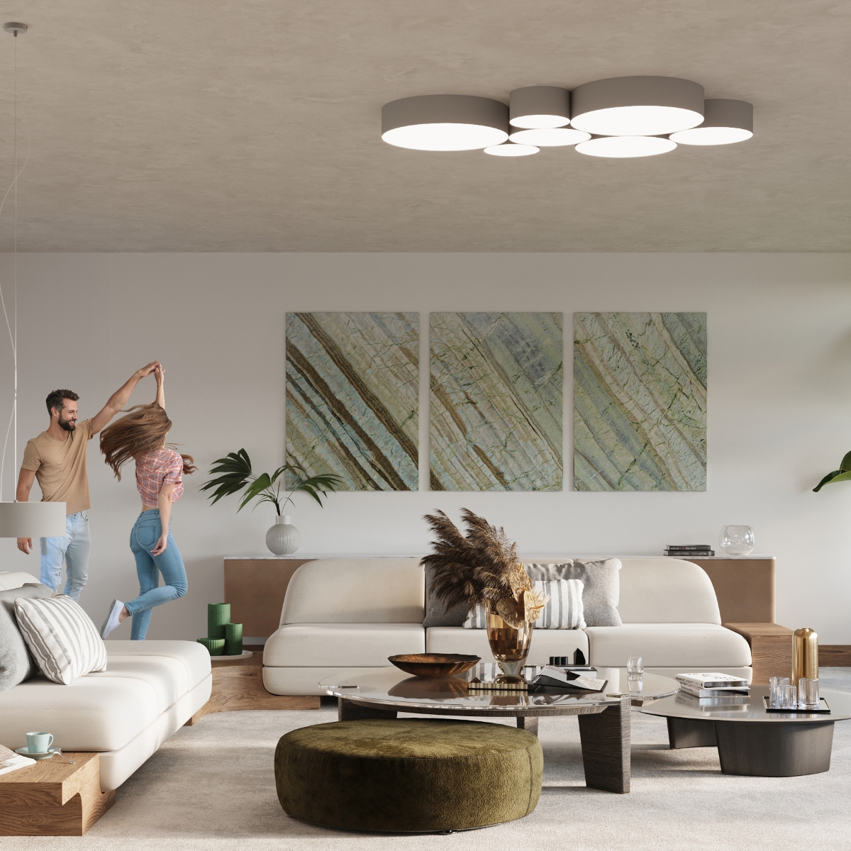 Plafon ARENA 35 szara SL.0122 - Sollux - obrazek 7