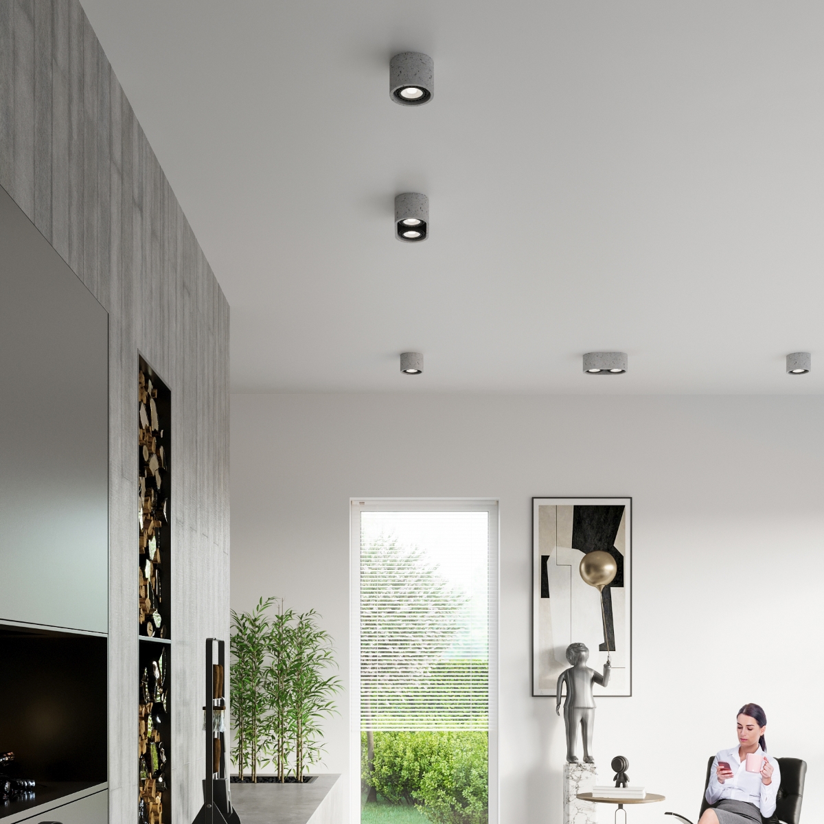 Plafon BASIC 2 beton SL.0882 - Sollux - obrazek 7