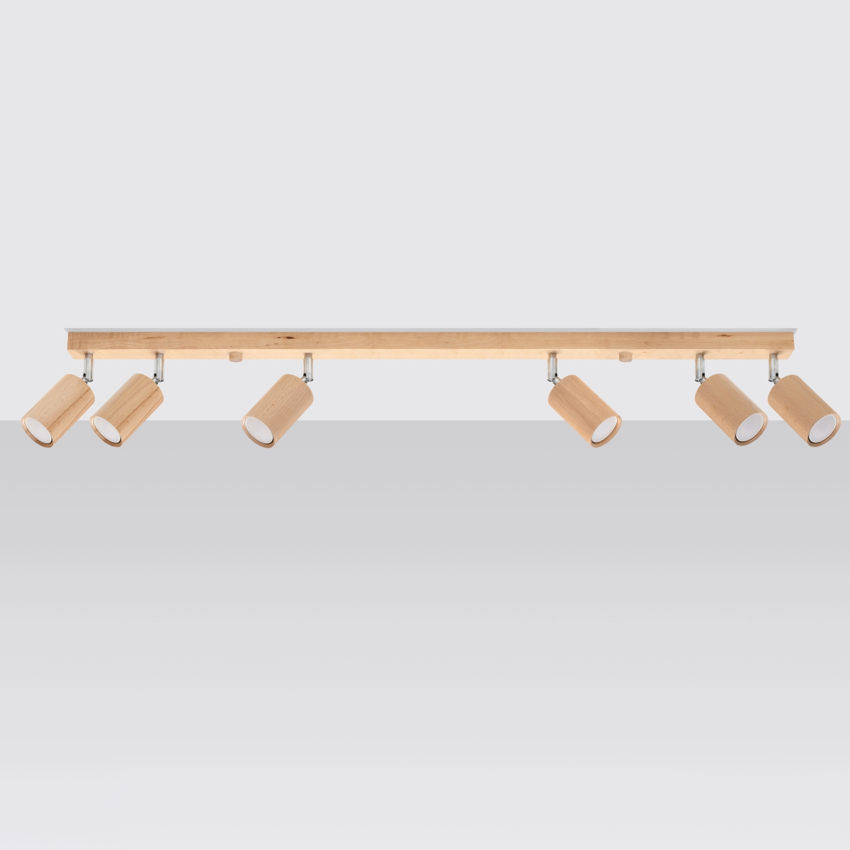 Plafon BERG 6 naturalne drewno SL.1043 - Sollux - obrazek 2