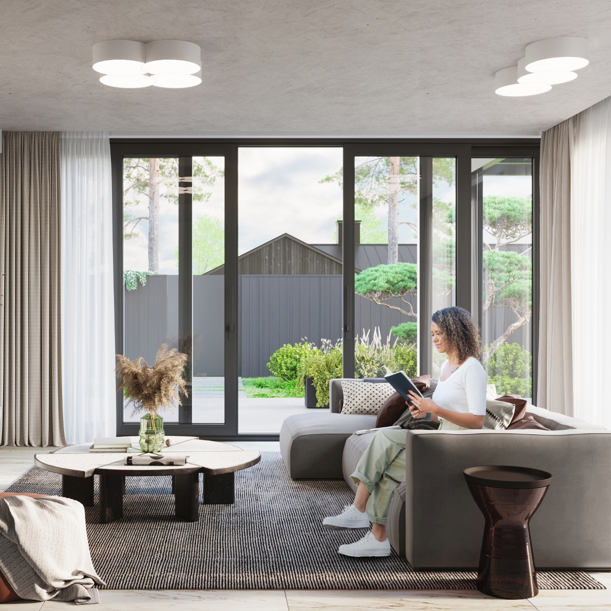 Plafon CIRCLE 1 biały SL.1050 - Sollux - obrazek 6