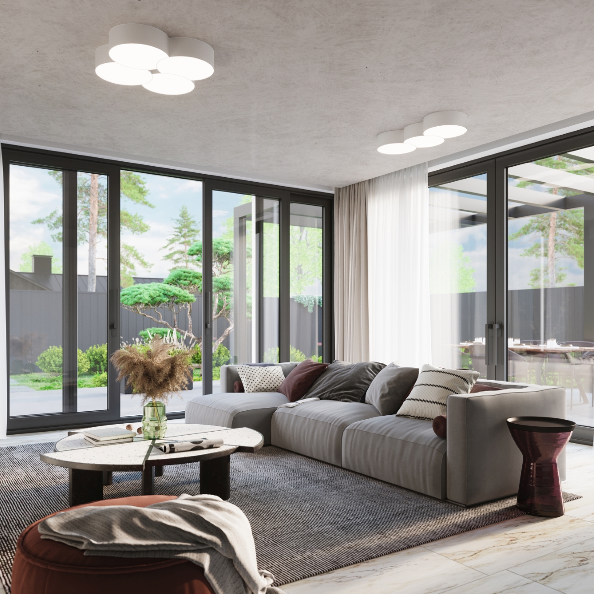 Plafon CIRCLE 1 biały SL.1050 - Sollux - obrazek 7