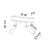 Plafon EYETECH 2 czarny SL.0898 - Sollux - obrazek 4