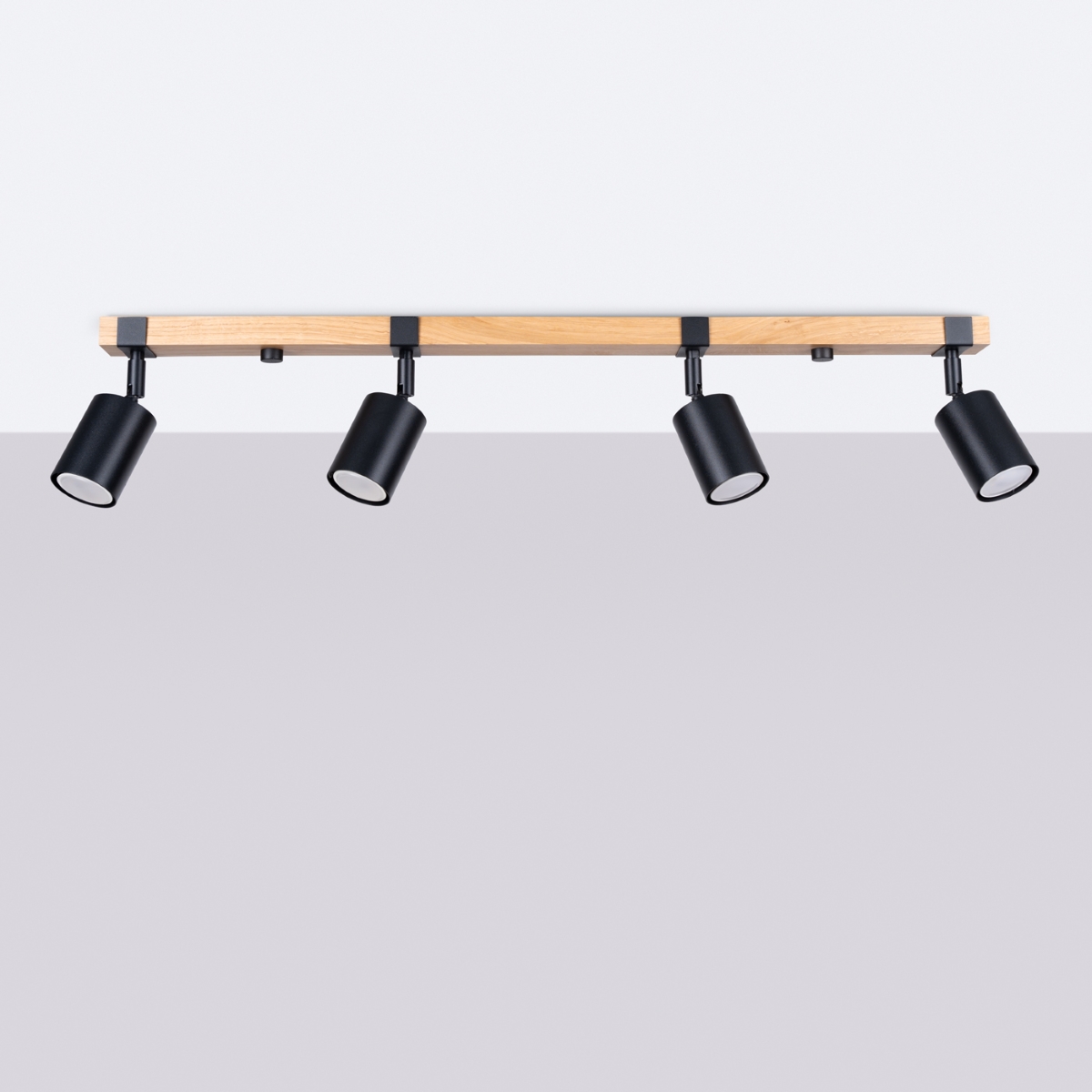 Plafon FAGER 4L czarny SL.1346 - Sollux - obrazek 2