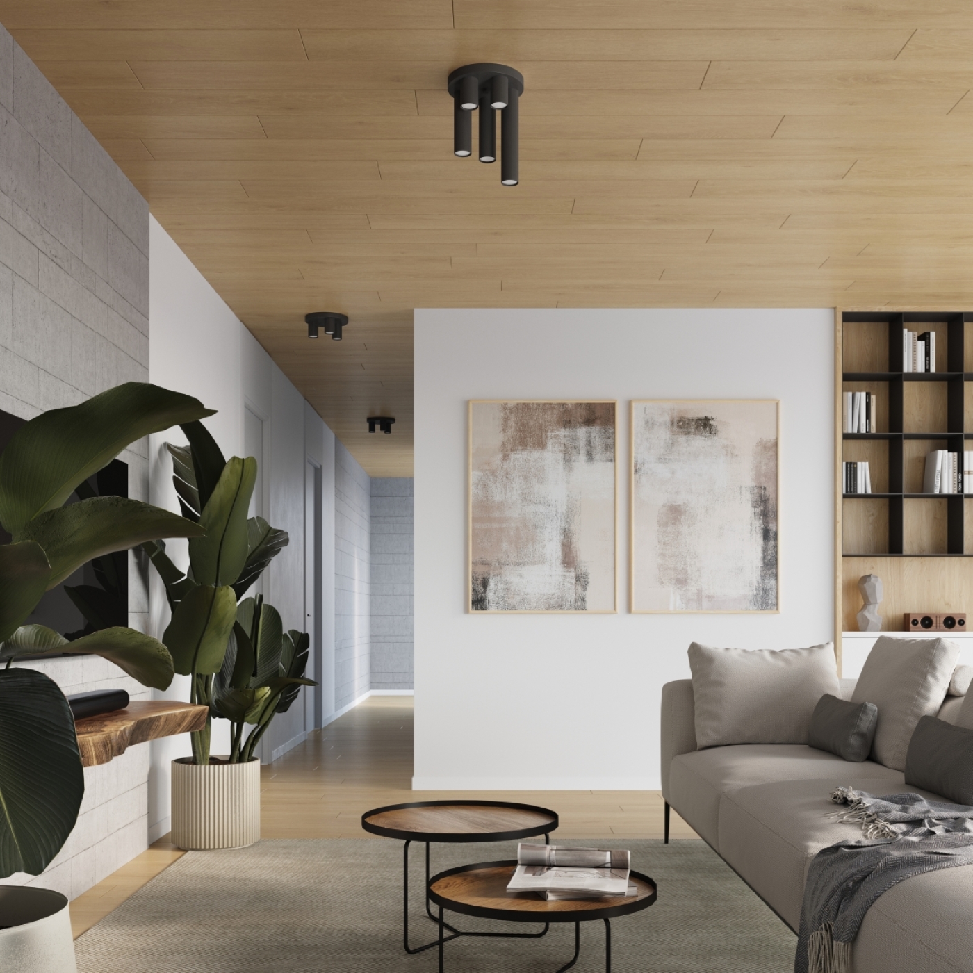 Plafon LAGOS 5P czarny SL.1467 - Sollux - obrazek 10