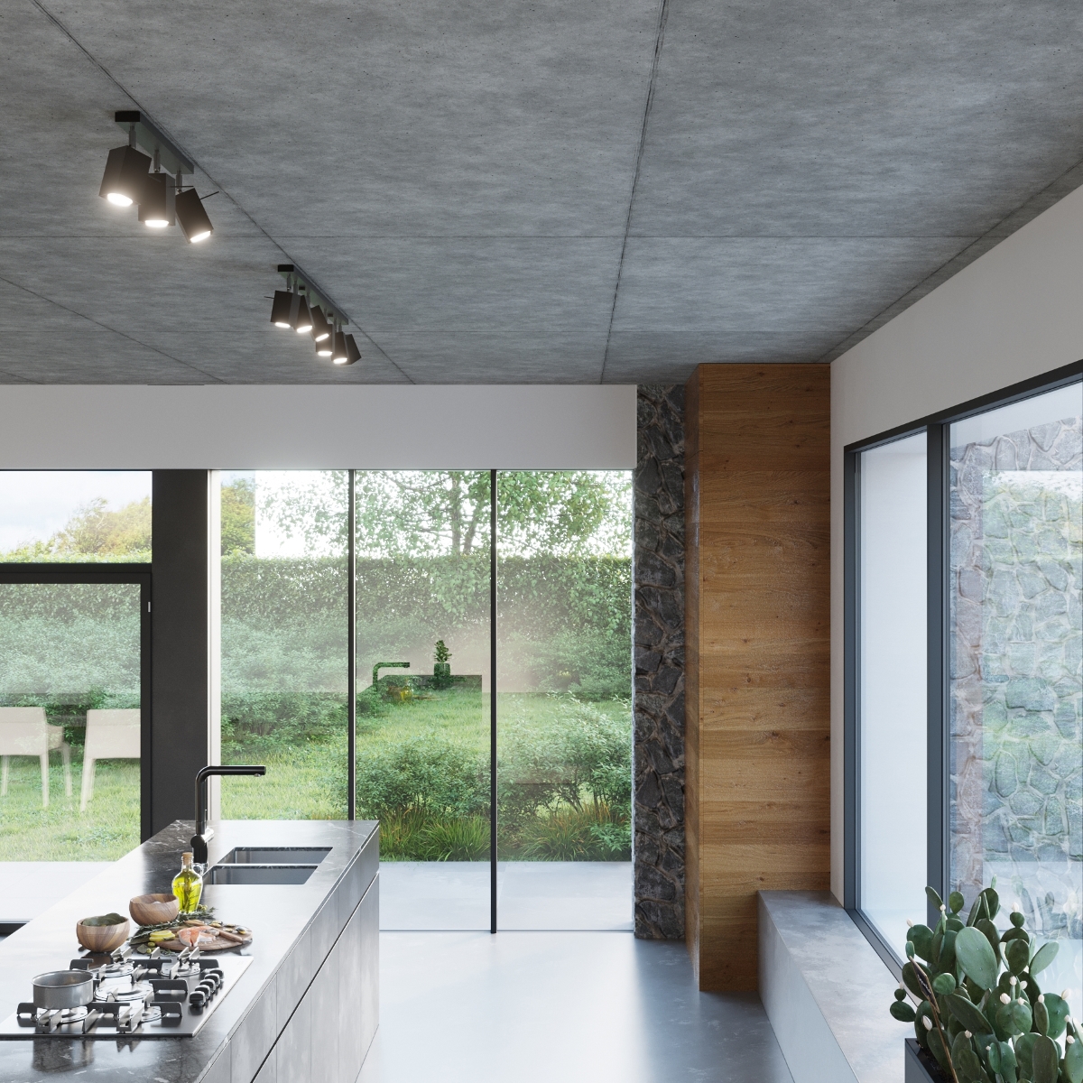 Plafon MERIDA 6L czarny SL.0460 - Sollux - obrazek 7