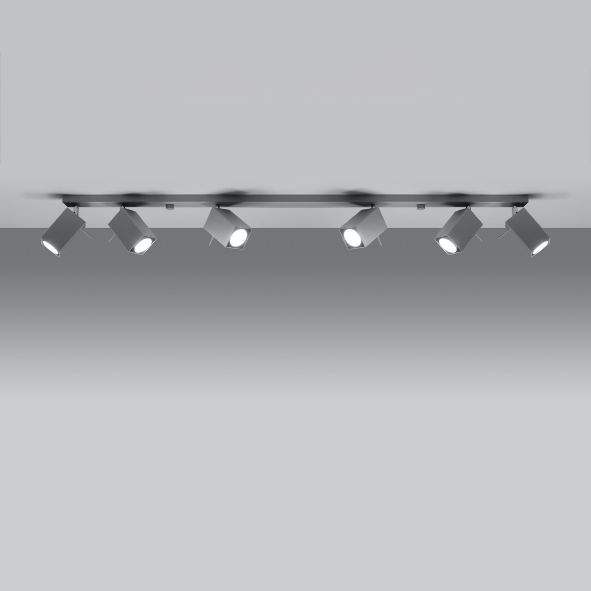 Plafon MERIDA 6L szary SL.0462 - Sollux - obrazek 3