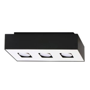 Plafon MONO 3 czarny SL.0072 - Sollux