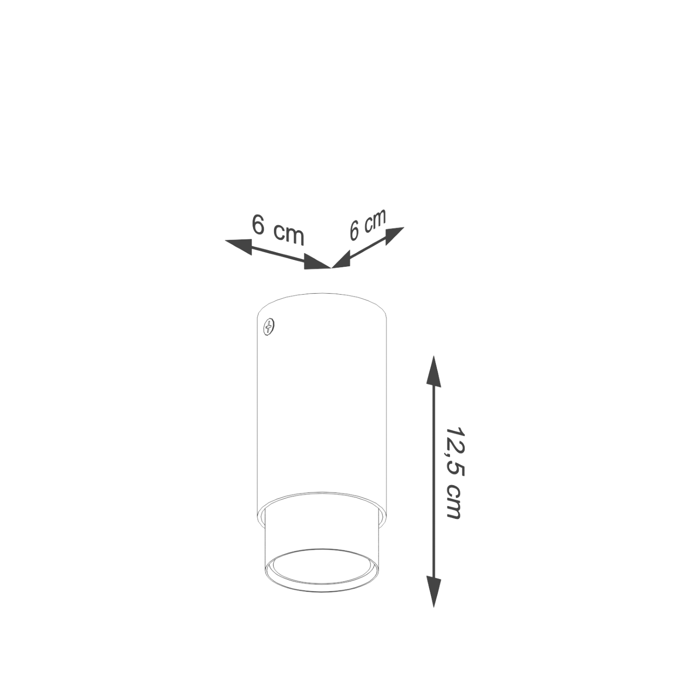 Plafon NERO 12,5 czarny/chrom SL.1408 - Sollux - obrazek 6