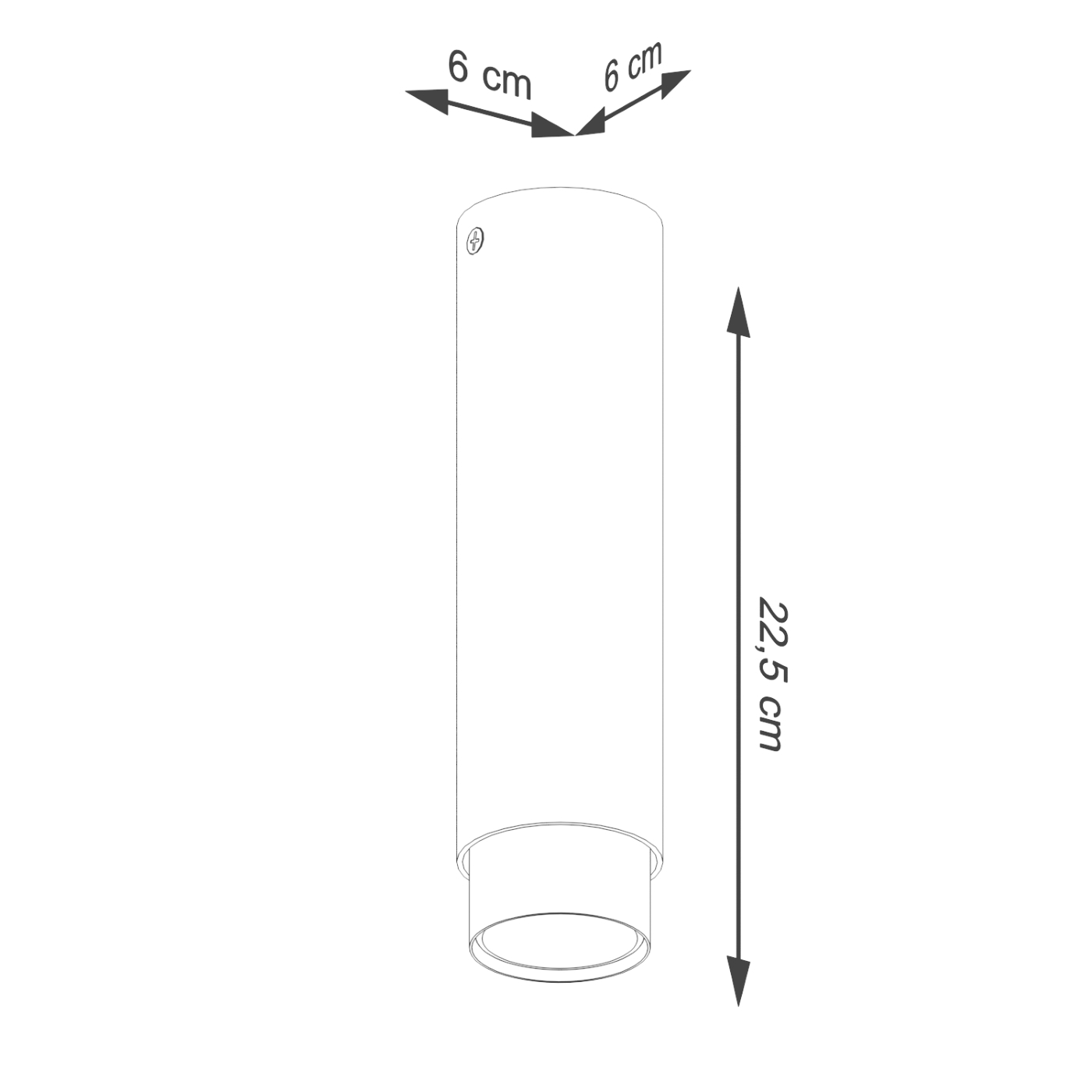 Plafon NERO 22,5 czarny/chrom SL.1409 - Sollux - obrazek 6