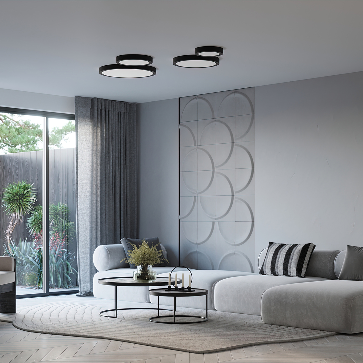 Plafon ONYX 50 czarny LED 3000K SL.1246 - Sollux - obrazek 10