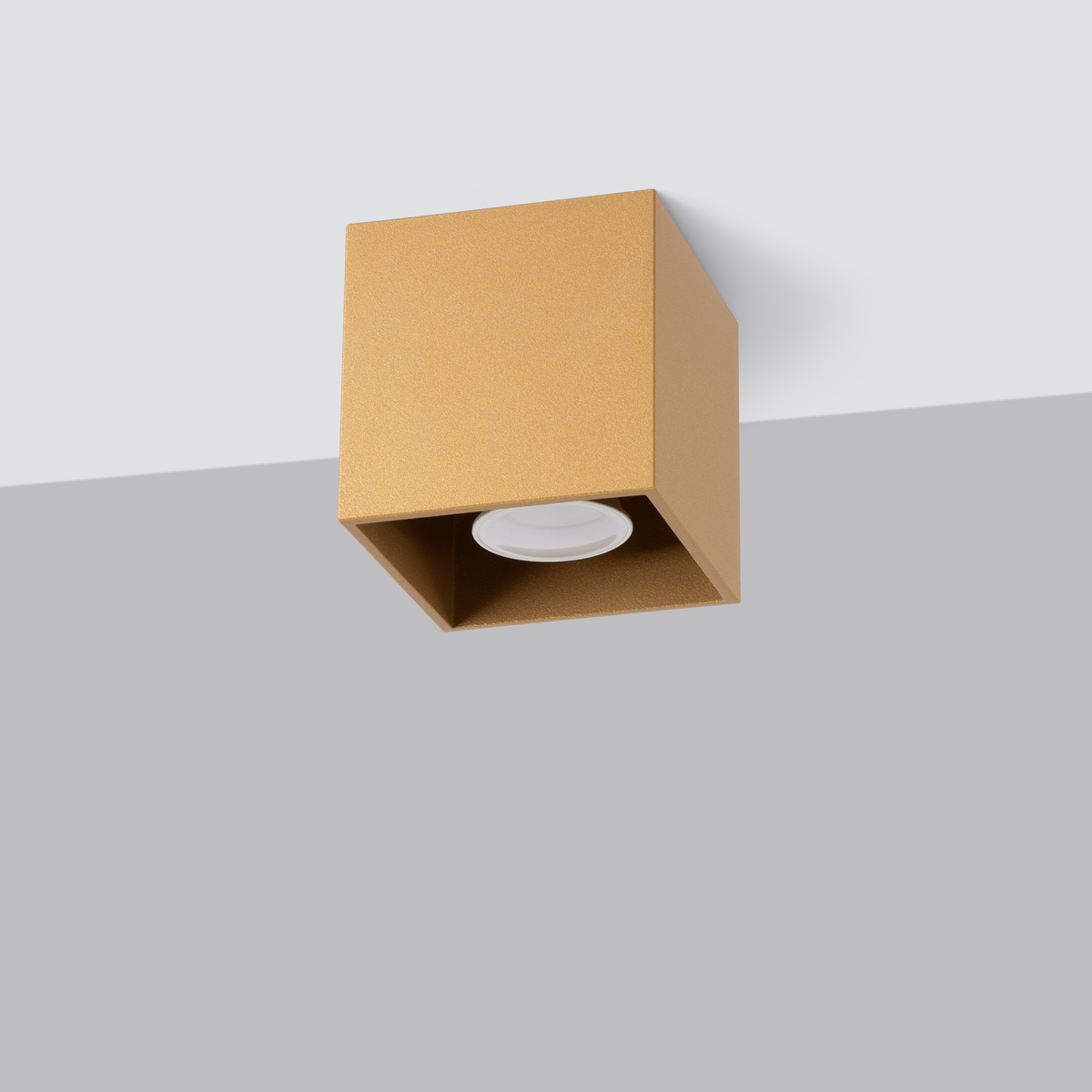 Plafon QUAD 1 złoty SL.1182 - Sollux - obrazek 2