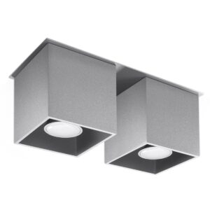 Plafon QUAD 2 szary SL.0064 - Sollux