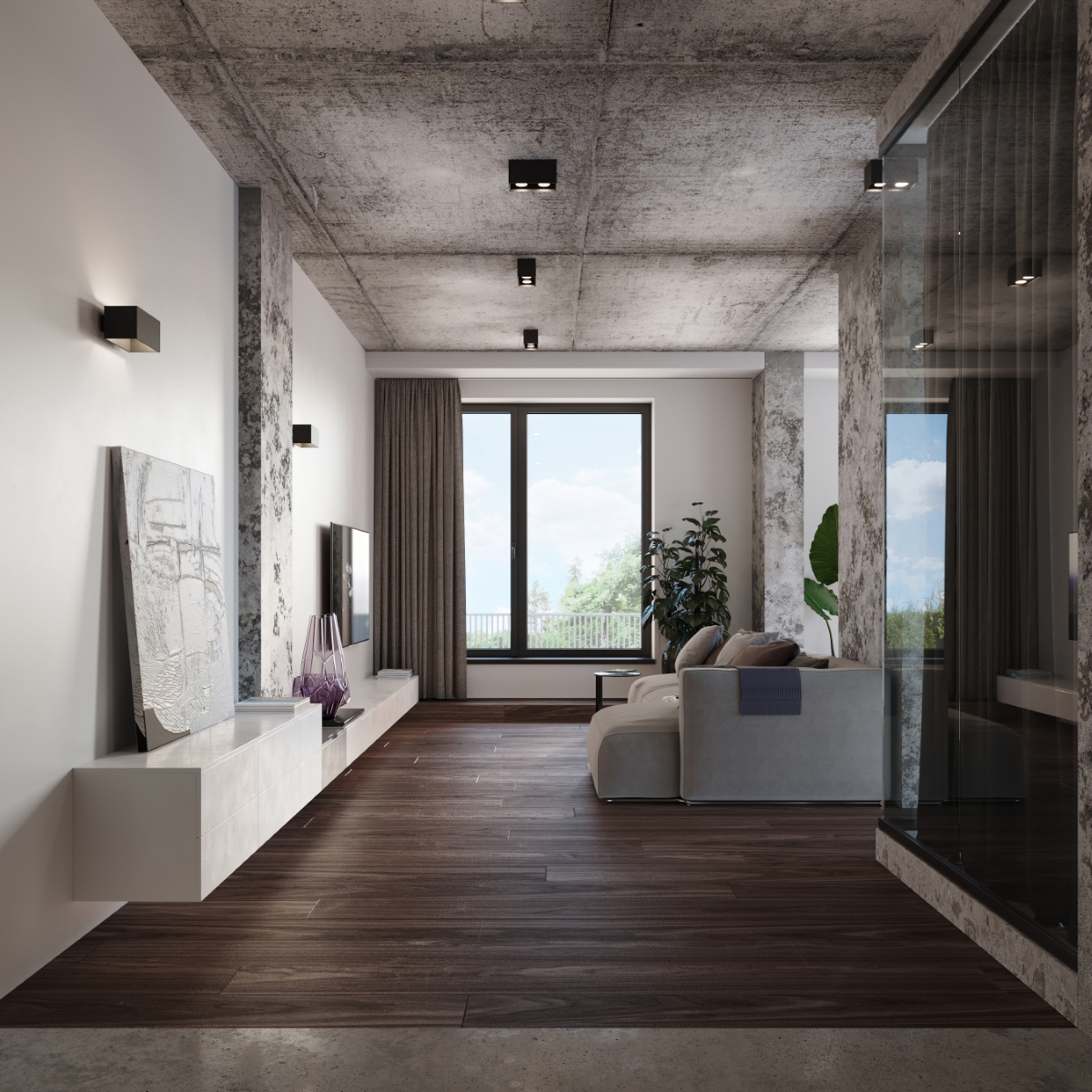 Plafon QUAD MAXI czarny SL.0381 - Sollux - obrazek 7