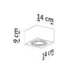 Plafon QUATRO 1 beton SL.0883 - Sollux - obrazek 4