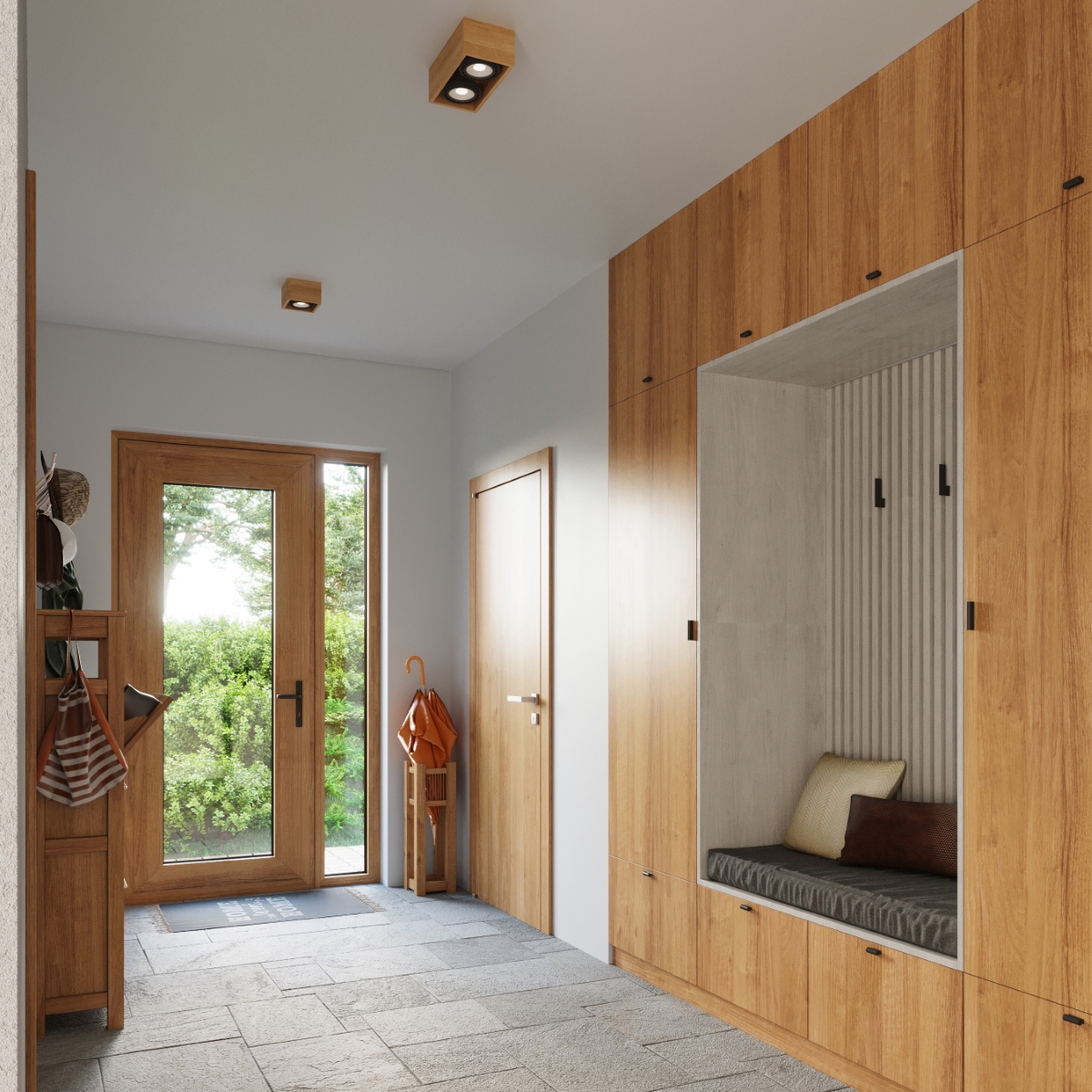 Plafon QUATRO 1 naturalne drewno SL.0915 - Sollux - obrazek 6