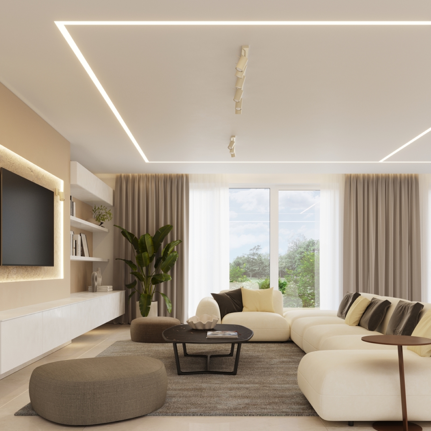 Plafon RING 2 beżowy SL.1495 - Sollux - obrazek 11