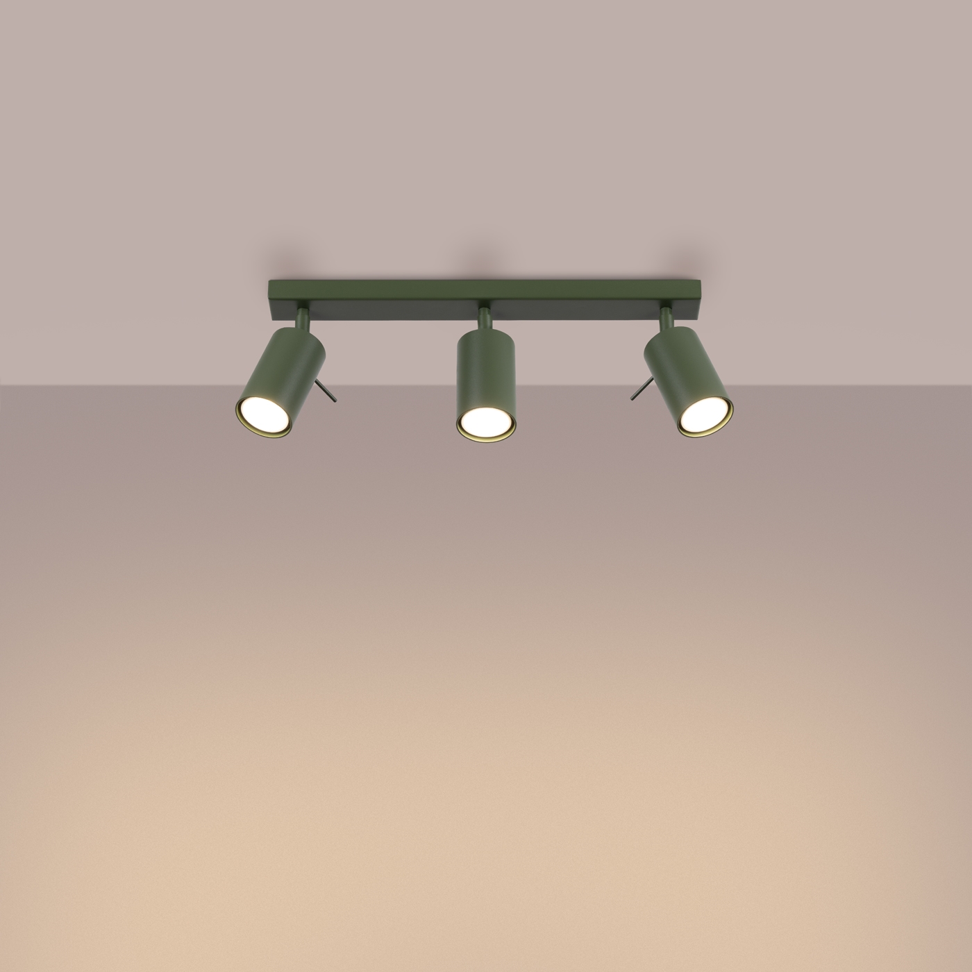 Plafon RING 3L zielony oliwkowy SL.1502 - Sollux - obrazek 3