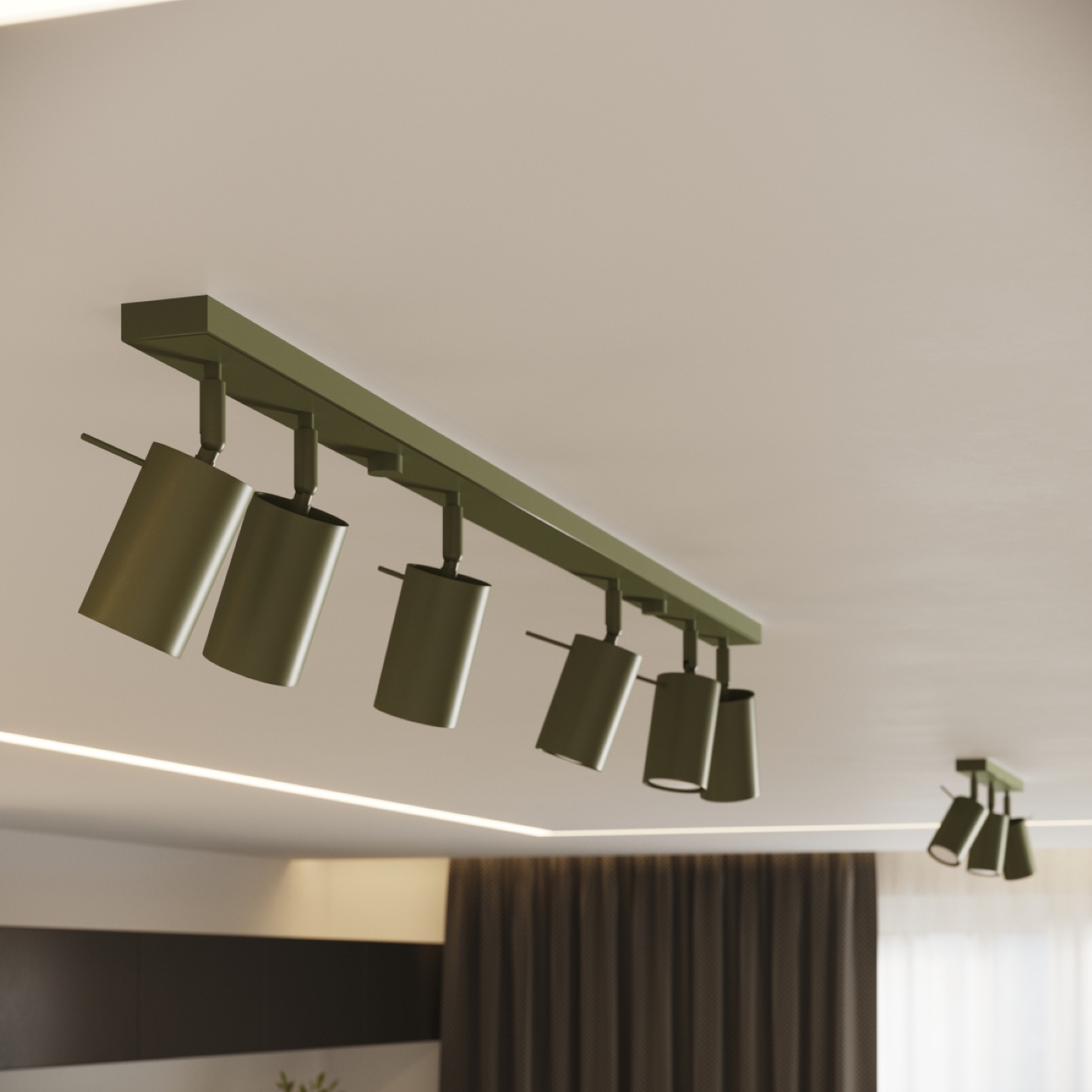 Plafon RING 3L zielony oliwkowy SL.1502 - Sollux - obrazek 13