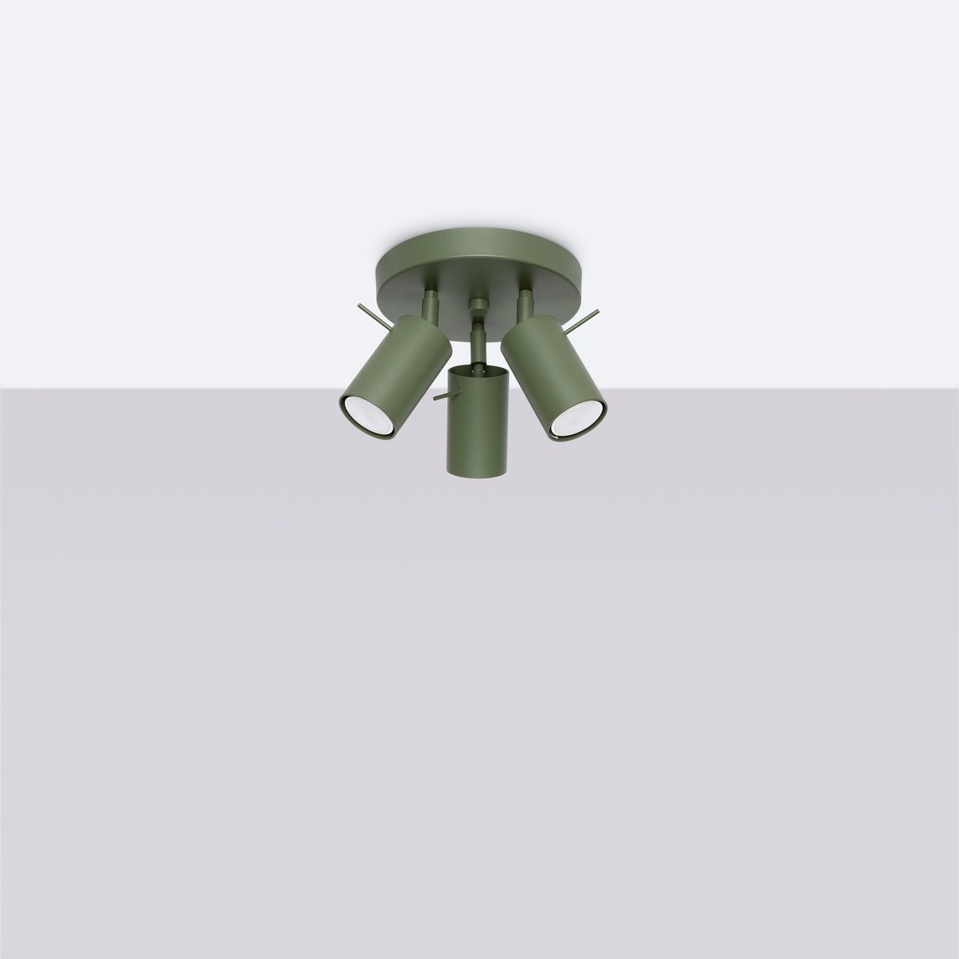 Plafon RING 3P zielony oliwkowy SL.1503 - Sollux - obrazek 2