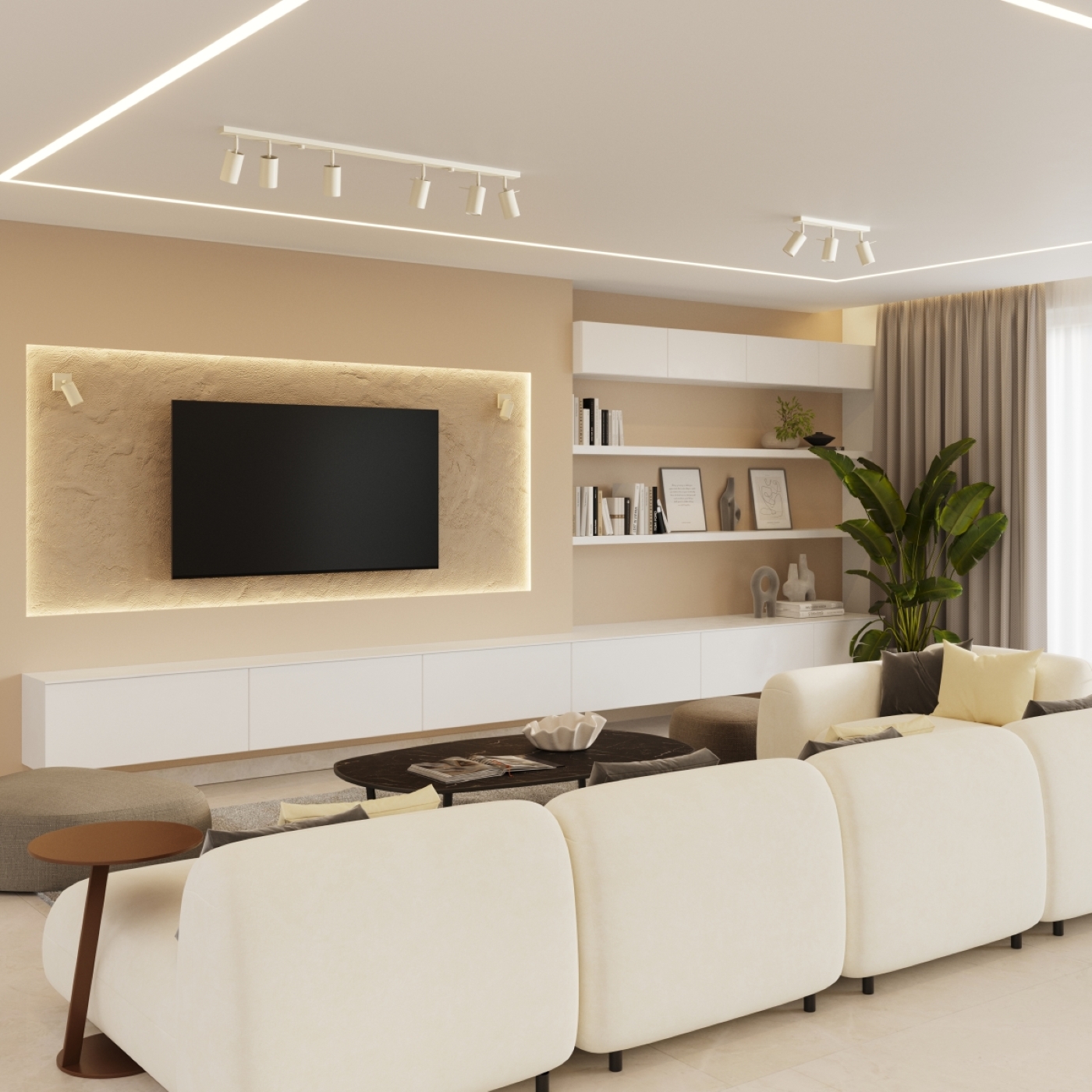 Plafon RING 6L beżowy SL.1499 - Sollux - obrazek 12