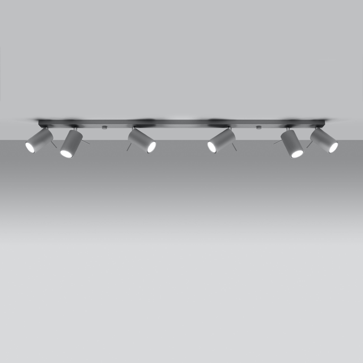 Plafon RING 6L szary SL.0454 - Sollux - obrazek 3
