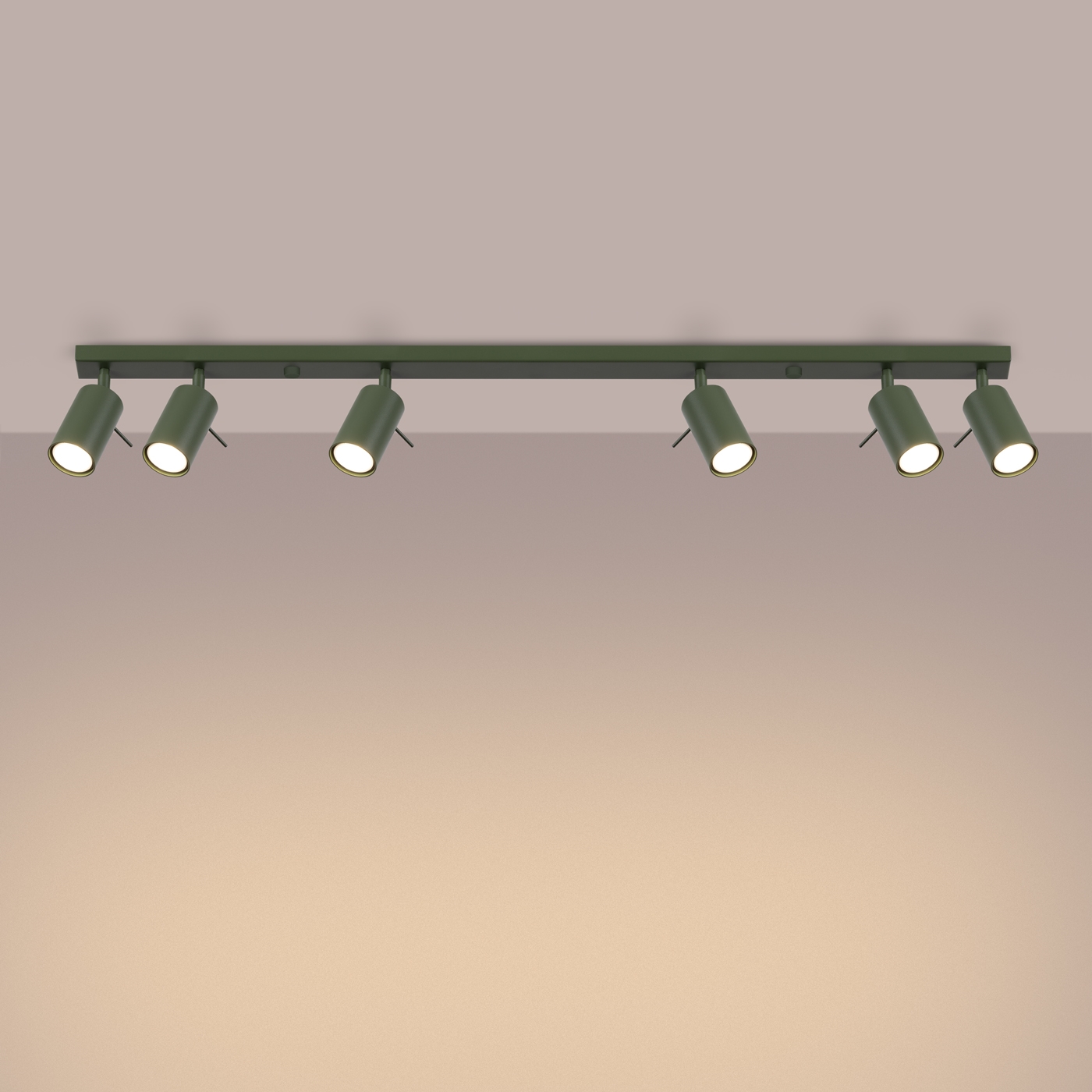 Plafon RING 6L zielony oliwkowy SL.1505 - Sollux - obrazek 3