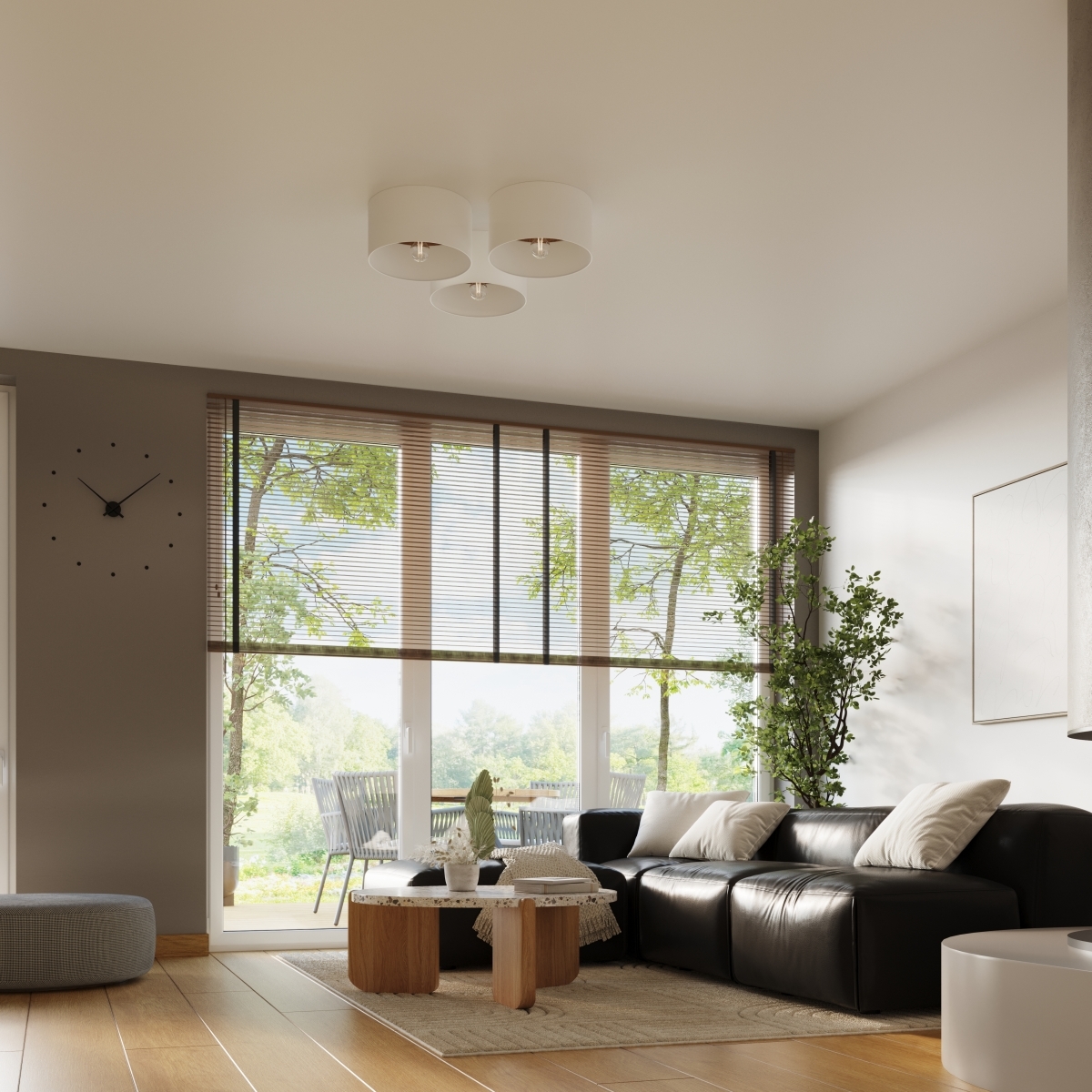 Plafon TELESTO biały/ciemny brąz SL.1392 - Sollux - obrazek 10