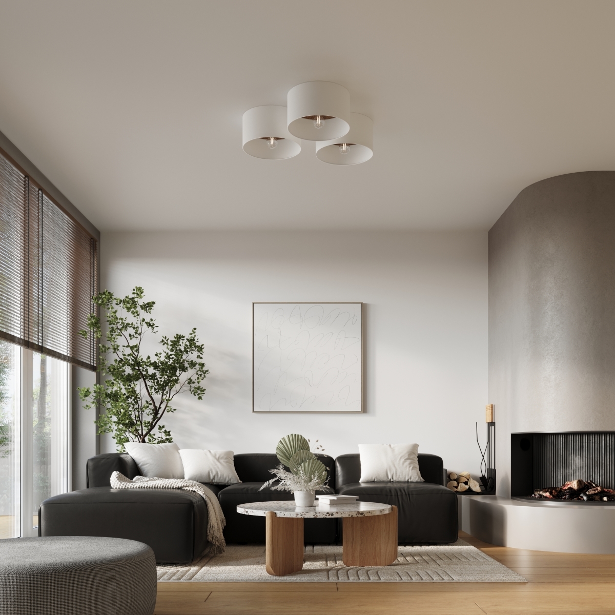 Plafon TELESTO biały/ciemny brąz SL.1392 - Sollux - obrazek 11