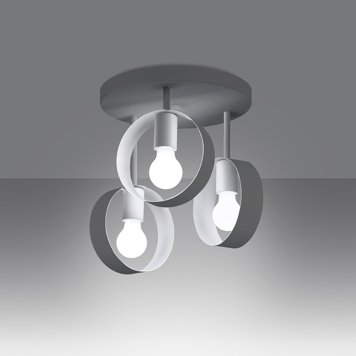 Plafon TITRAN 3 biały SL.1136 - Sollux - obrazek 3