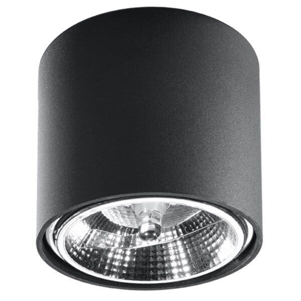Plafon TIUBE czarny SL.0697 - Sollux