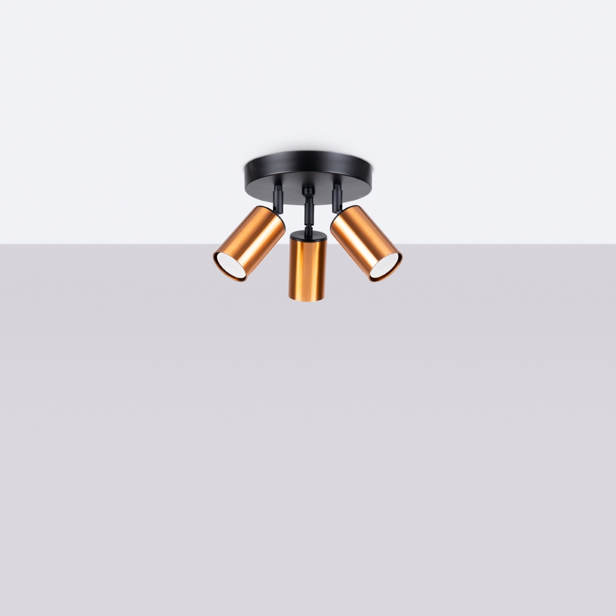 Plafon WINX 3P czarny/miedź SL.1377 - Sollux - obrazek 2