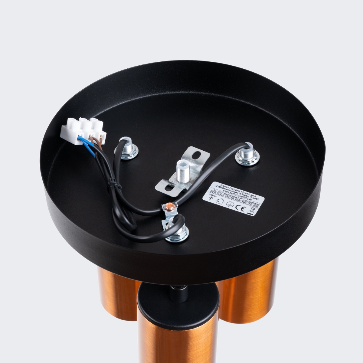 Plafon WINX 3P czarny/miedź SL.1377 - Sollux - obrazek 4