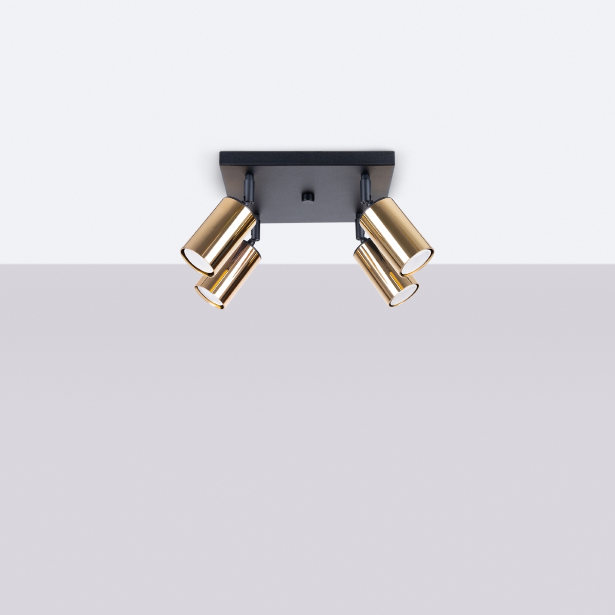 Plafon WINX 4 czarny/złoty SL.1386 - Sollux - obrazek 2