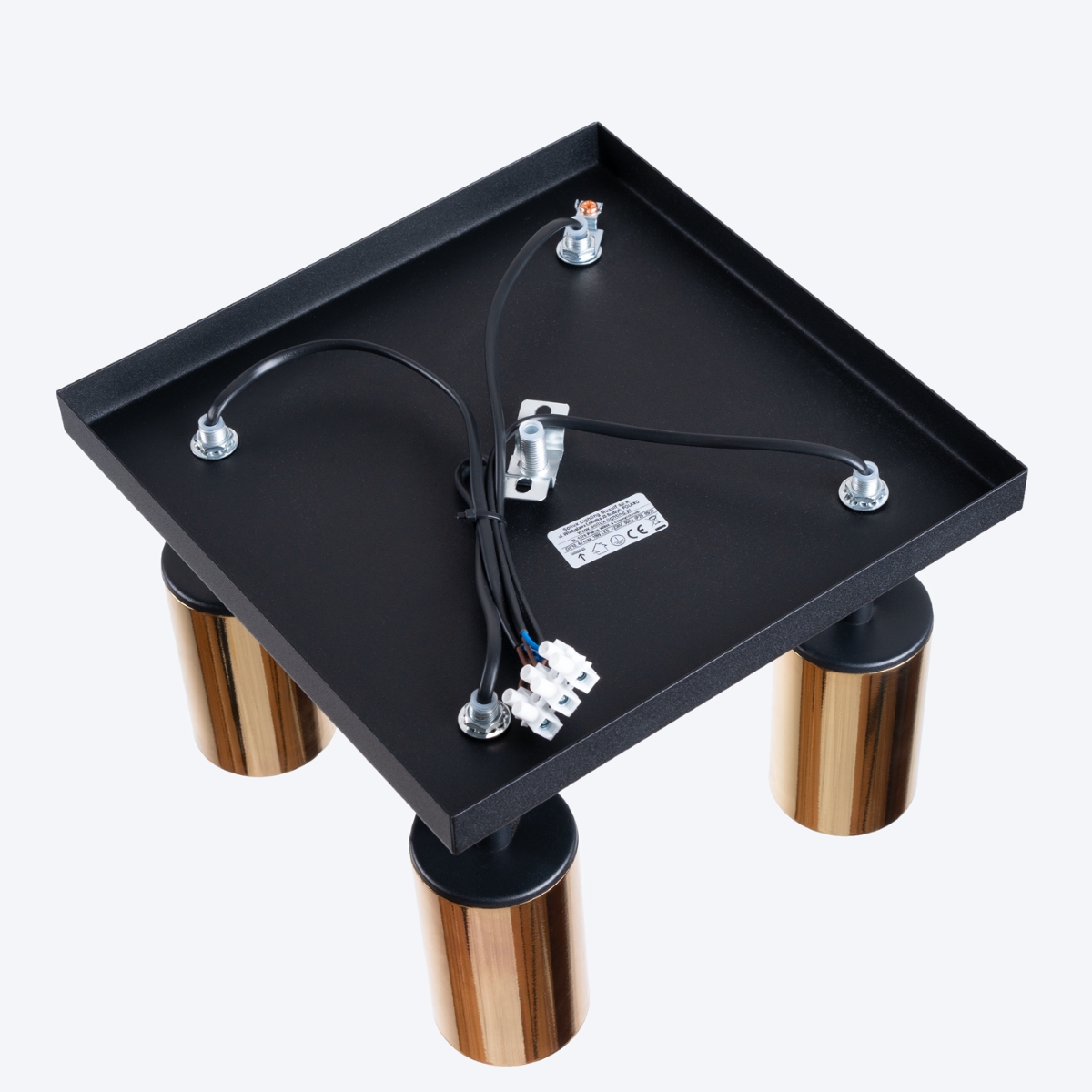 Plafon WINX 4 czarny/złoty SL.1386 - Sollux - obrazek 4