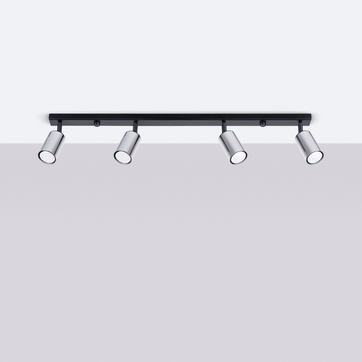 Plafon WINX 4L czarny/chrom SL.1371 - Sollux - obrazek 2