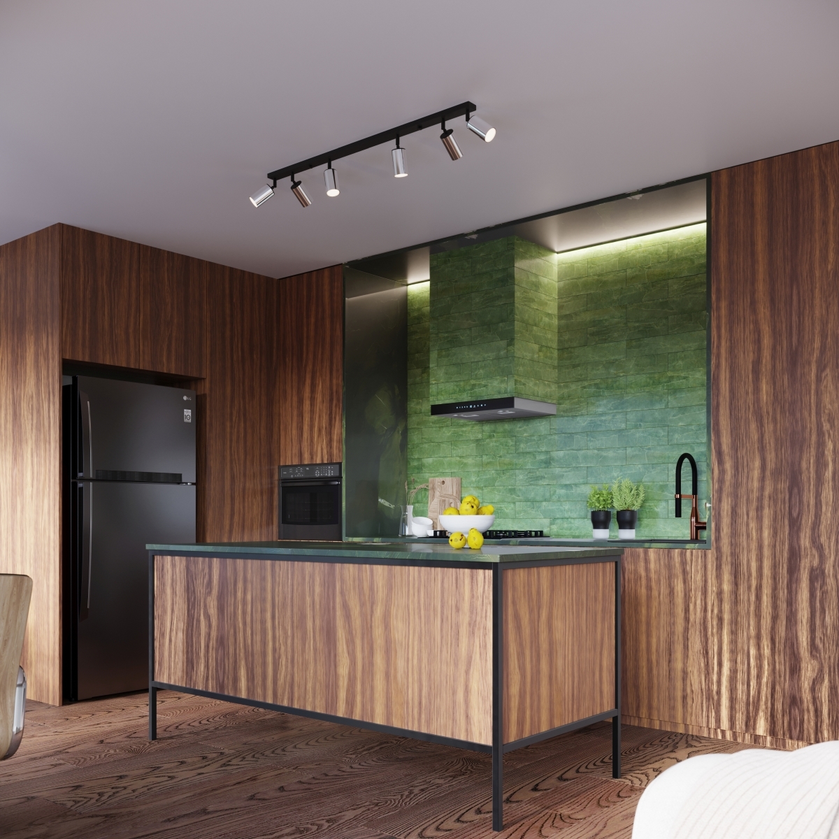 Plafon WINX 4L czarny/chrom SL.1371 - Sollux - obrazek 12