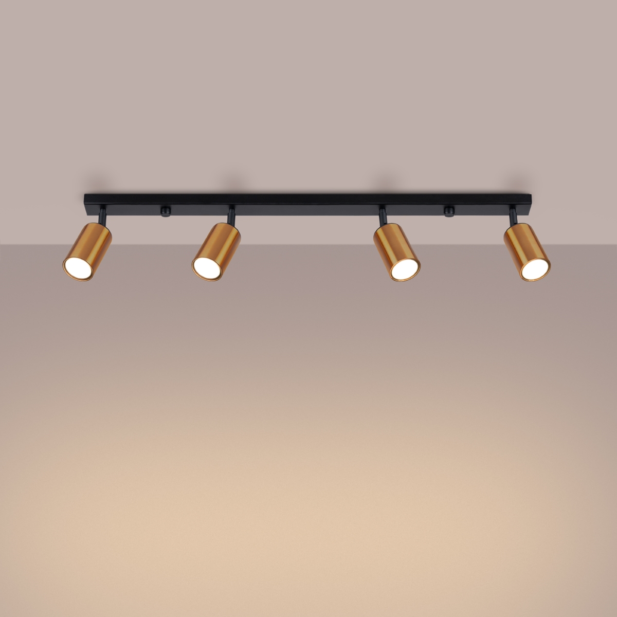 Plafon WINX 4L czarny/miedź SL.1379 - Sollux - obrazek 3