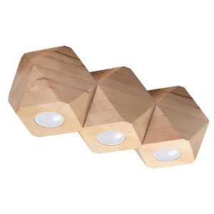Plafon WOODY 3 naturalne drewno SL.1010 - Sollux