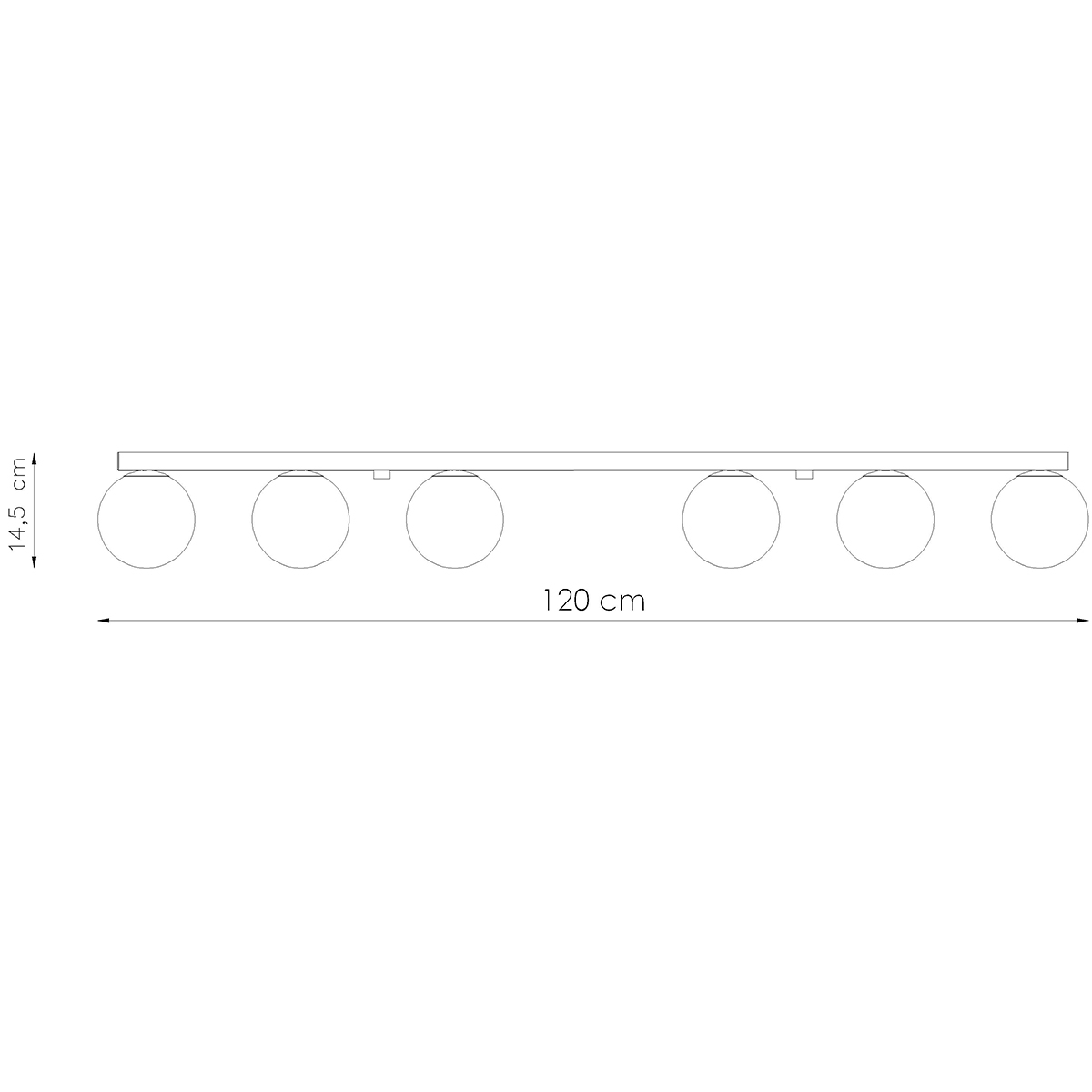 Plafon YOLI 6 biały SL.1150 - Sollux - obrazek 4