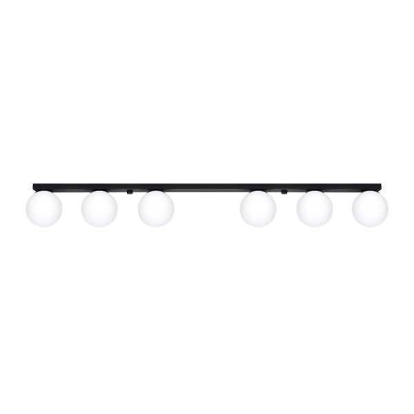 Plafon YOLI 6 czarny SL.1155 - Sollux