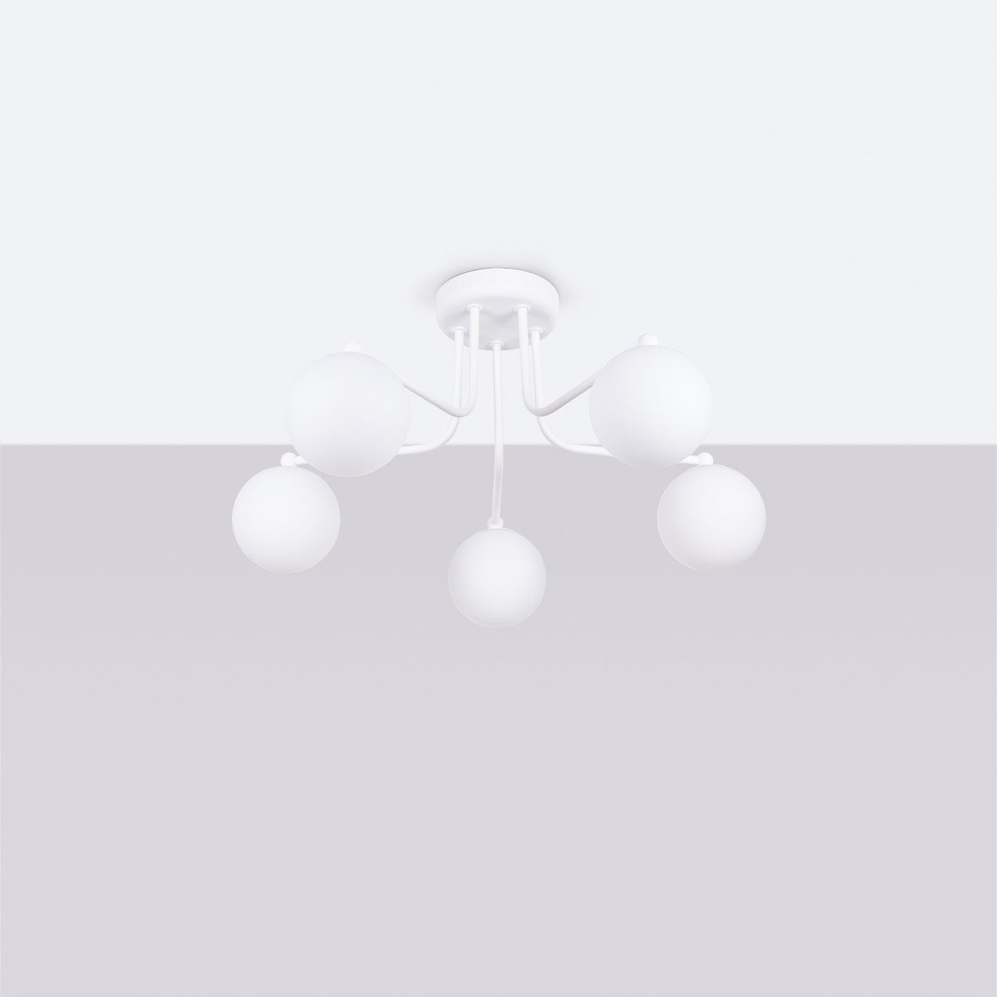 Żyrandol ASTRAL 5 biały SL.1660 - Sollux - obrazek 2