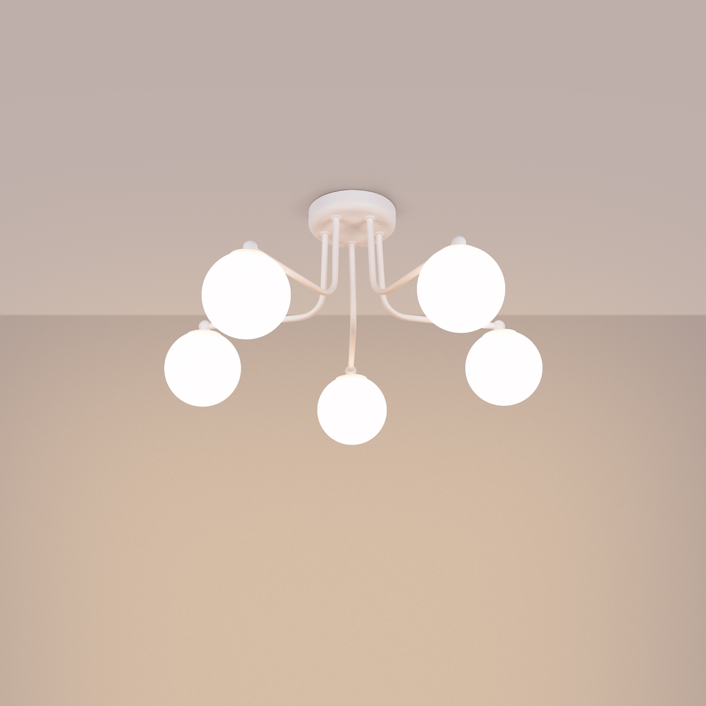 Żyrandol ASTRAL 5 biały SL.1660 - Sollux - obrazek 3