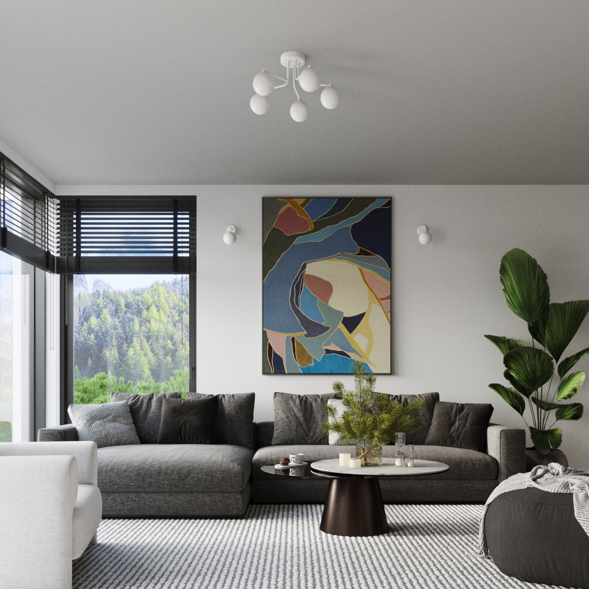 Żyrandol ASTRAL 5 biały SL.1660 - Sollux - obrazek 10