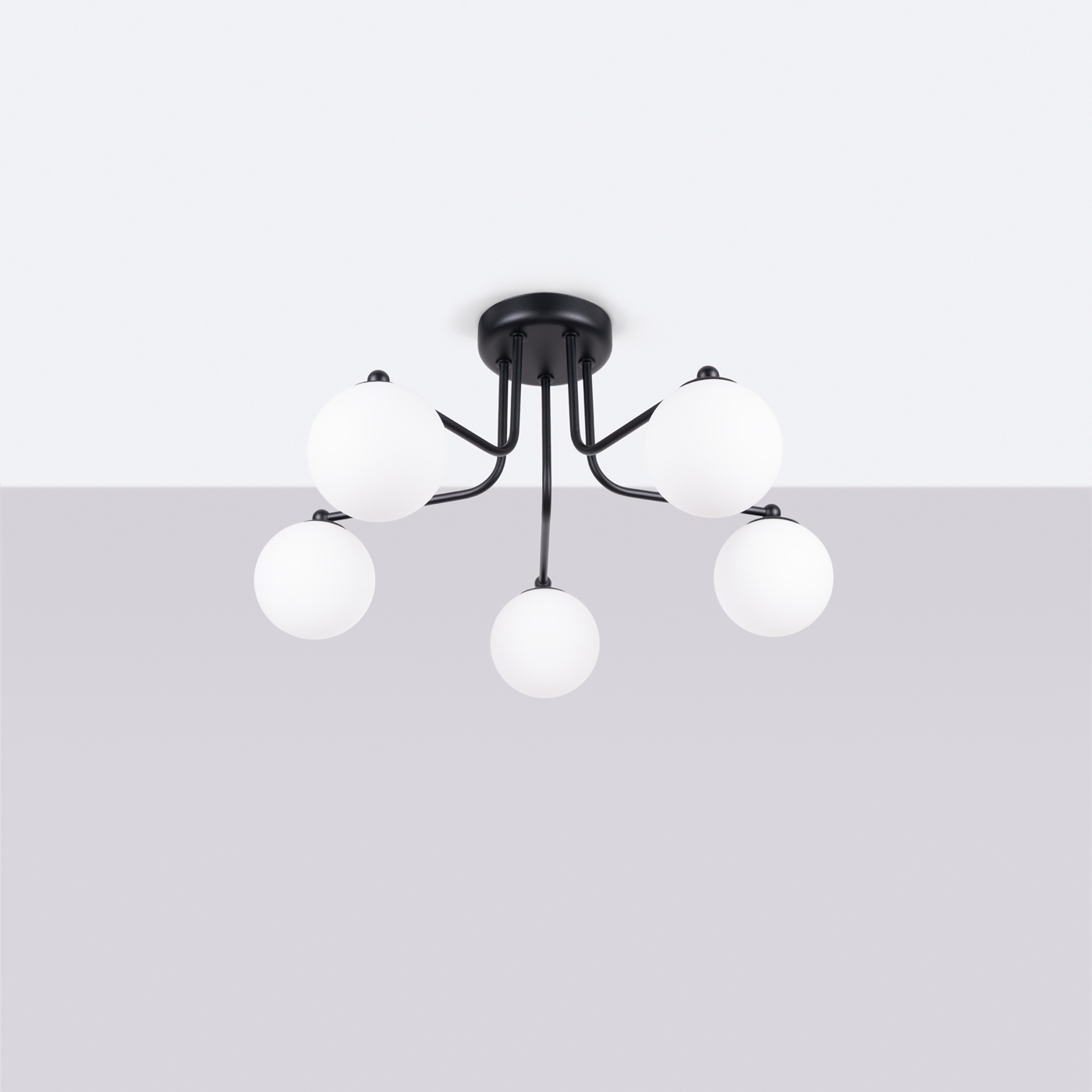 Żyrandol ASTRAL 5 czarny SL.1663 - Sollux - obrazek 2