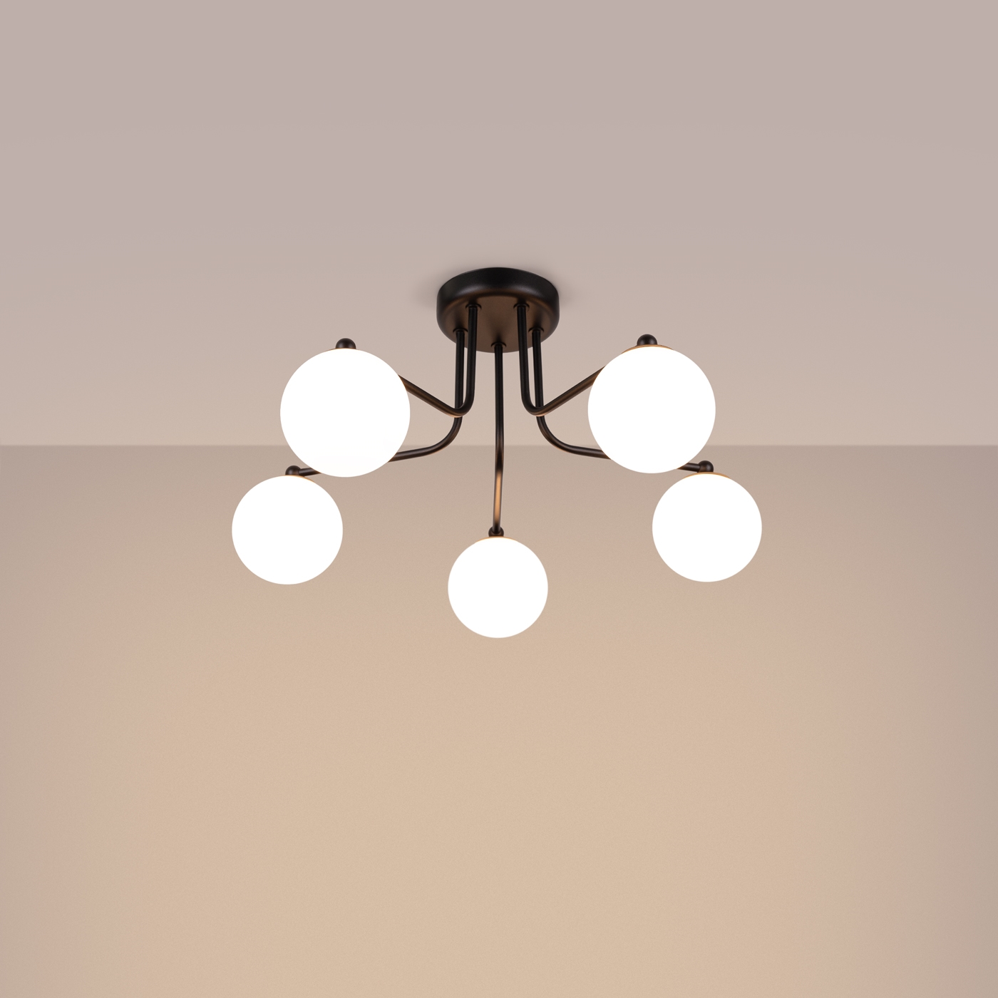 Żyrandol ASTRAL 5 czarny SL.1663 - Sollux - obrazek 3