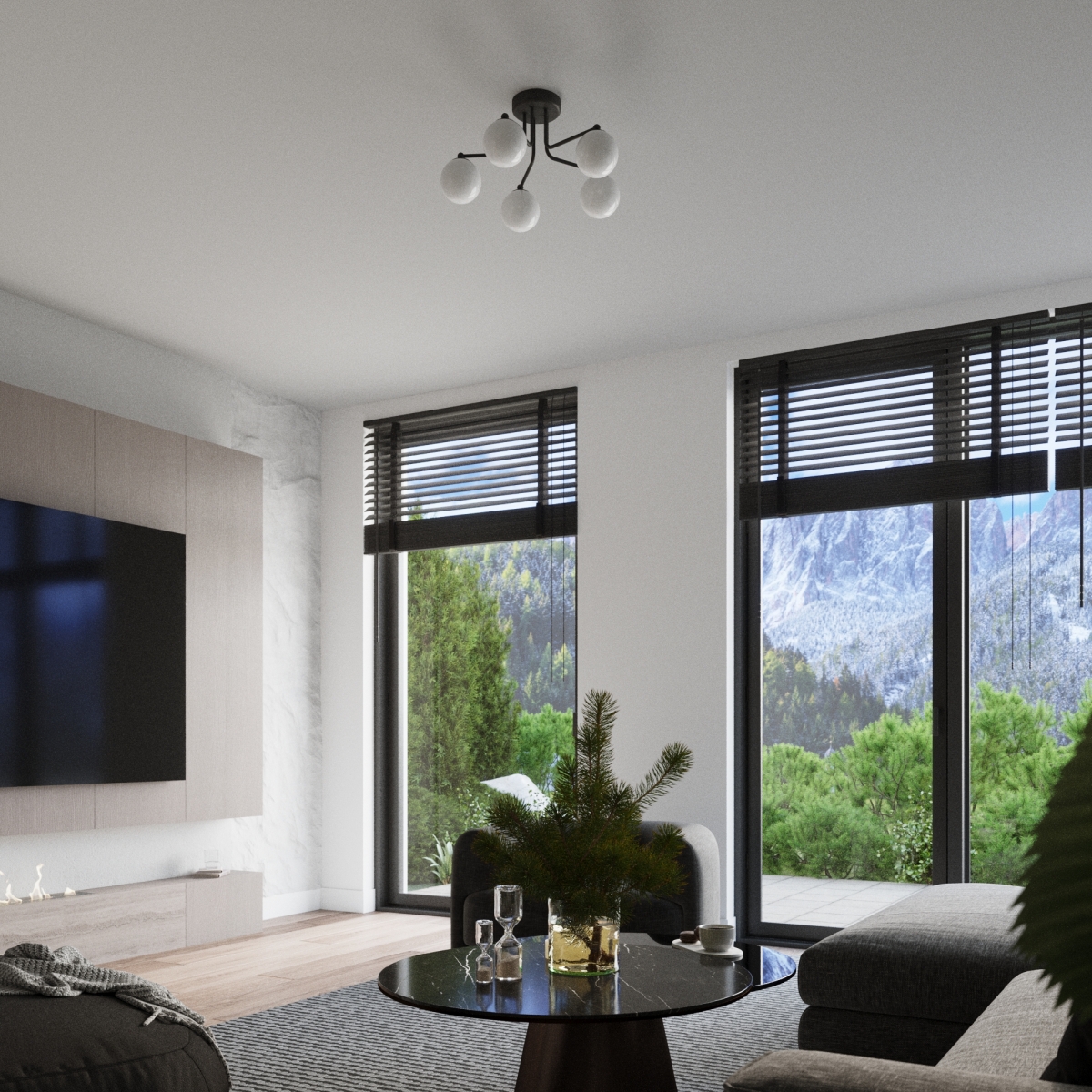 Żyrandol ASTRAL 5 czarny SL.1663 - Sollux - obrazek 11