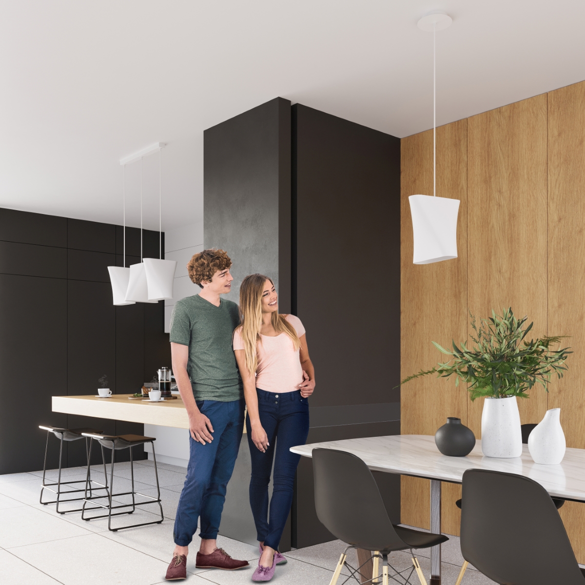 Żyrandol BLUM 3 biały SL.0771 - Sollux - obrazek 6