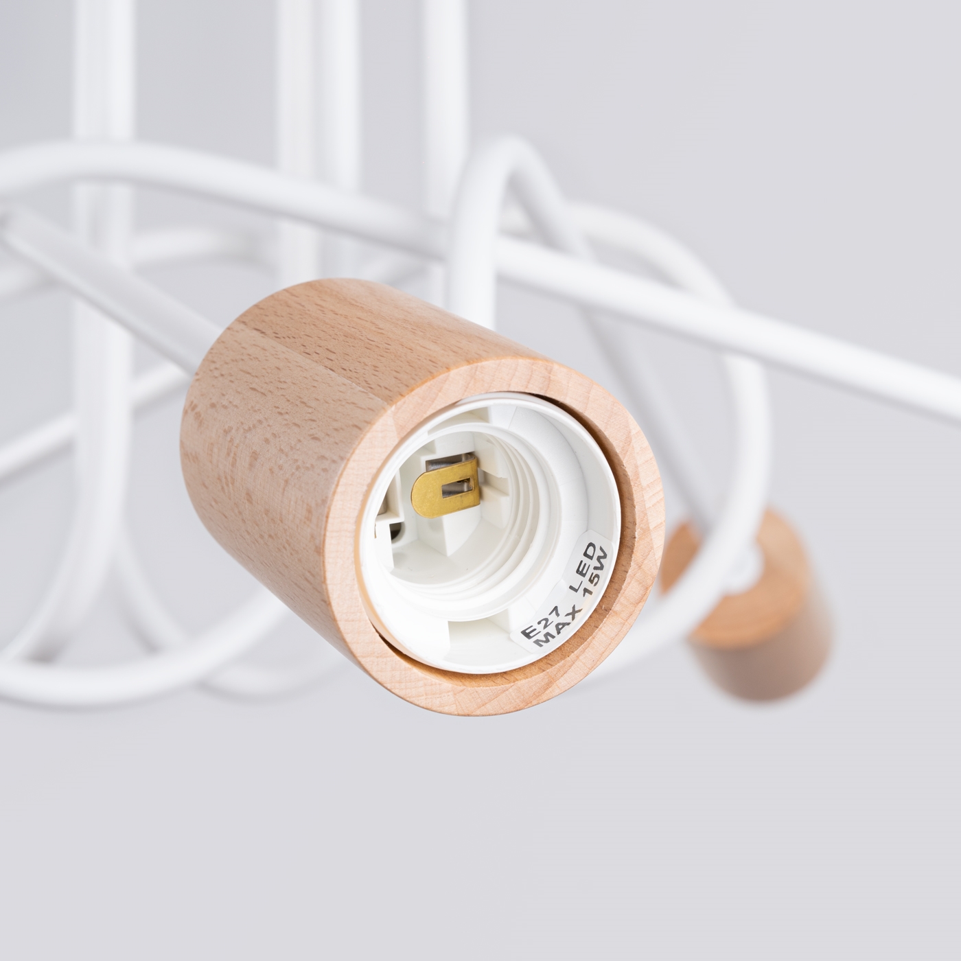 Żyrandol EMBER 5 biały SL.1475 - Sollux - obrazek 5