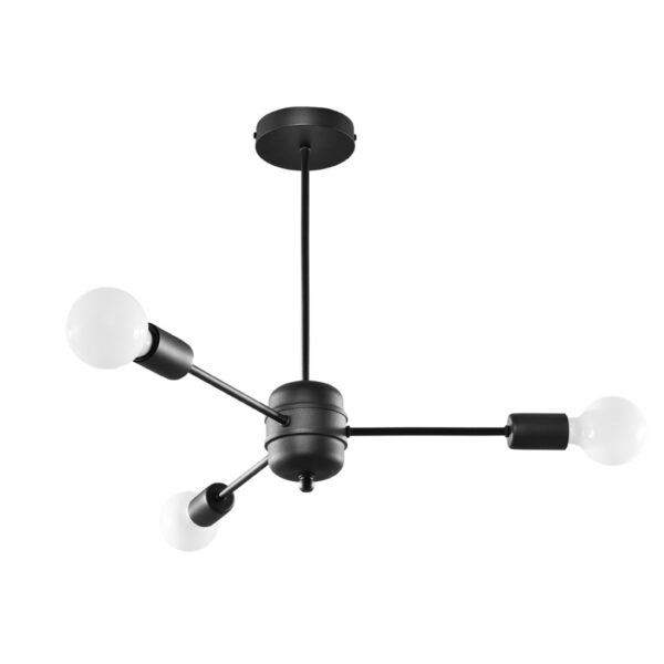 Żyrandol LANGO 3 czarny SL.1021 - Sollux