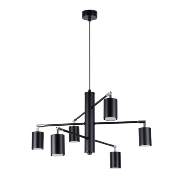 Żyrandol LEMMI 6 czarny SL.1207 - Sollux